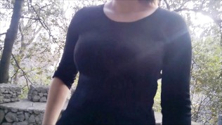 Public sex during walking the dog